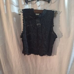 Forever 21 Black Lace Tank Top
